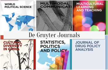 WHAT DATABASES SHOULD YOU KNOW? - DE GRUYTER JOURNALS